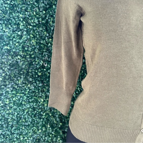 YEMAK Women's Knit Cardigan Sweater – 3/4 Sleeve V Size S - Picture 6 of 10